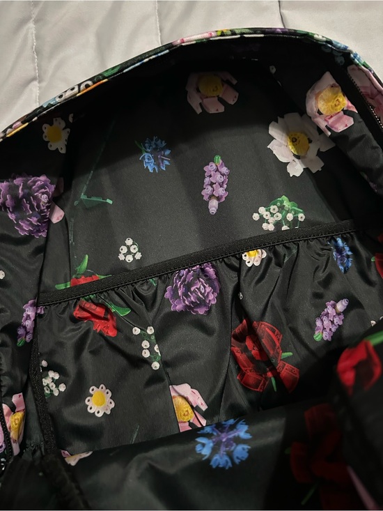 Herschel Floral Print  Backpack in Black Multi main image 5